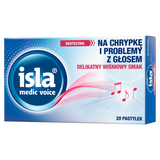 Isla Medic Voice, smak wiśniowy, 20 pastylek do ssania Isla Medic Voice, smak wiśniowy, 20 pastylek do ssania - miniaturka zdjęcia produktu