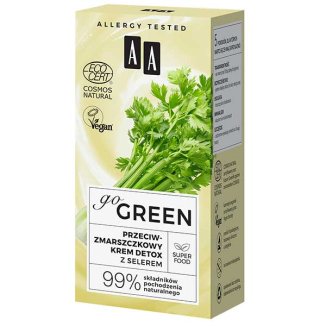 AA Go Green, przeciwzmarszczkowy krem do twarzy, z selerem, 50 ml AA Go Green, przeciwzmarszczkowy krem do twarzy, z selerem, 50 ml - zdjęcie produktu