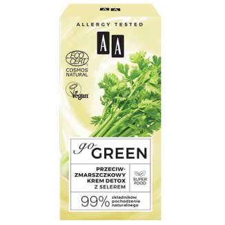 AA Go Green, przeciwzmarszczkowy krem do twarzy, z selerem, 50 ml - 3 AA Go Green, przeciwzmarszczkowy krem do twarzy, z selerem, 50 ml - 3 - zdjęcie produktu