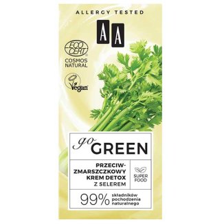 AA Go Green, przeciwzmarszczkowy krem do twarzy, z selerem, 50 ml - 4 AA Go Green, przeciwzmarszczkowy krem do twarzy, z selerem, 50 ml - 4 - zdjęcie produktu