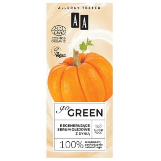 AA Go Green, regenerujące serum olejowe do twarzy, z dynią, 30 ml - 4 AA Go Green, regenerujące serum olejowe do twarzy, z dynią, 30 ml - 4 - zdjęcie produktu