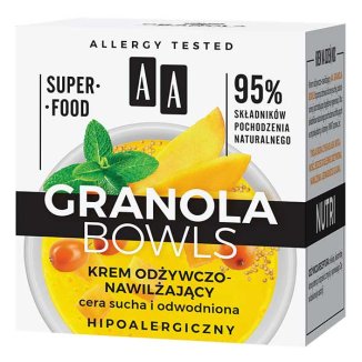 AA Granola Bowls, krem odżywczo-nawilżający, cera sucha i odwodniona, 50 ml - 2 AA Granola Bowls, krem odżywczo-nawilżający, cera sucha i odwodniona, 50 ml - 2 - zdjęcie produktu