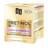 AA Retinol Intensive 60+, aktywny krem na dzień, redukcja zmarszczek + regeneracja, 50 ml - miniaturka zdjęcia produktu