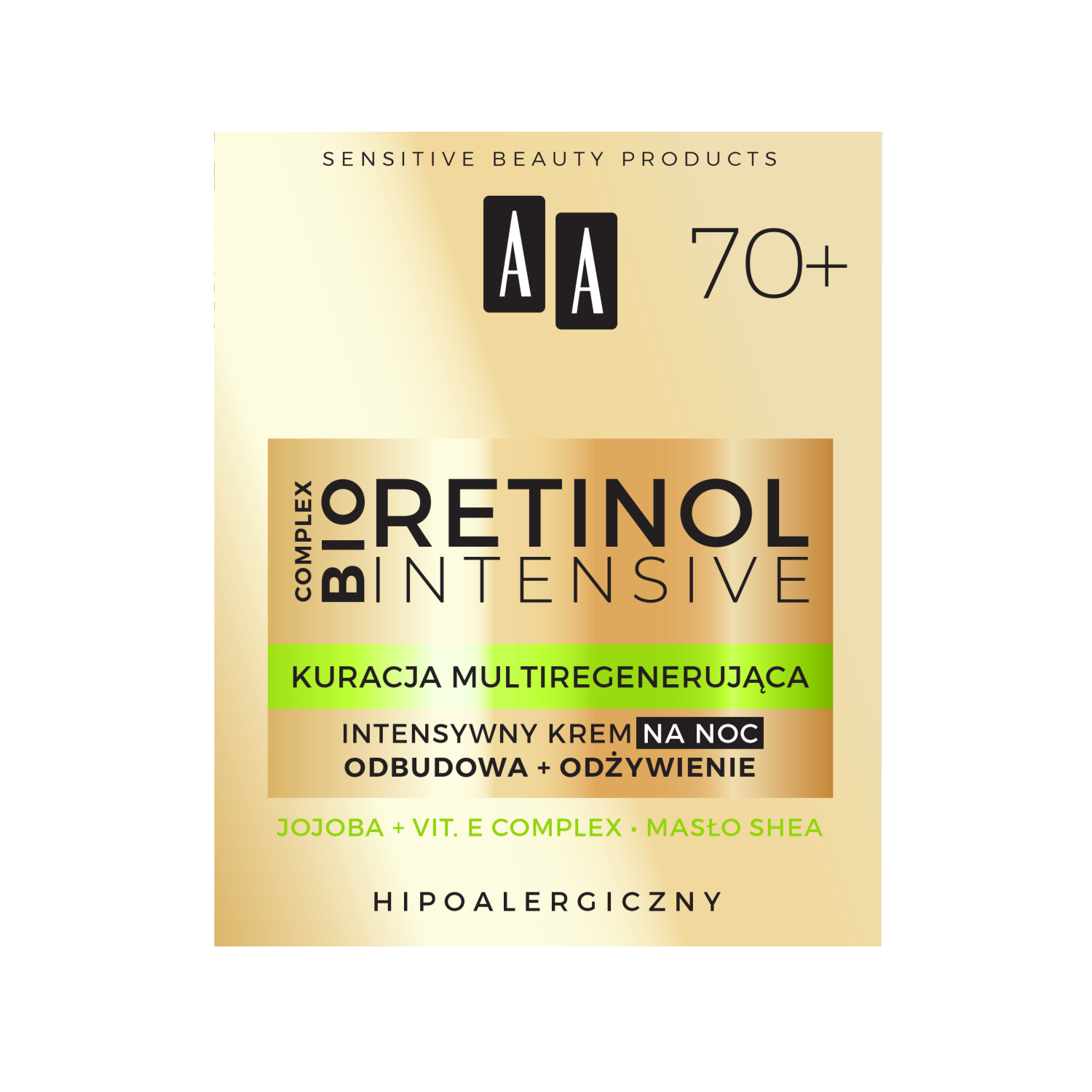 AA AA Retinol Intensive 70+, intensiv Nachtcreme, Aufbau + Nährung, 50 ml — Inhaltsstoffe und Bewertung