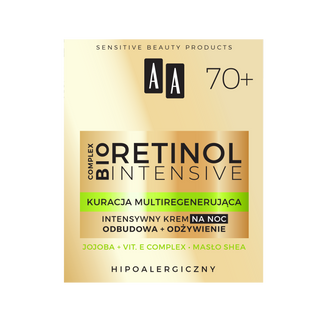 AA Retinol Intensive 70+, intensywny krem na noc, odbudowa + odżywienie, 50 ml - zdjęcie produktu