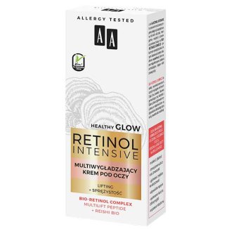 AA Retinol Intensive, multiwygładzający krem pod oczy, lifting + sprężystość, 15 ml AA Retinol Intensive, multiwygładzający krem pod oczy, lifting + sprężystość, 15 ml - zdjęcie produktu