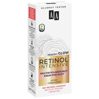 AA Retinol Intensive, multiwygładzający krem pod oczy, lifting + sprężystość, 15 ml - 2 AA Retinol Intensive, multiwygładzający krem pod oczy, lifting + sprężystość, 15 ml - 2 - zdjęcie produktu