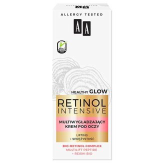 AA Retinol Intensive, multiwygładzający krem pod oczy, lifting + sprężystość, 15 ml - 3 AA Retinol Intensive, multiwygładzający krem pod oczy, lifting + sprężystość, 15 ml - 3 - zdjęcie produktu