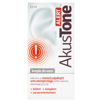 AkusTone Alert, krople do uszu, 15 ml - zdjęcie produktu