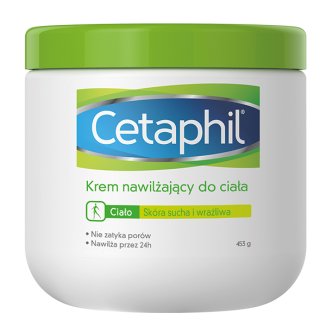 Cetaphil, krem nawilżający do ciała, skóra sucha i wrażliwa, 453 g - zdjęcie produktu
