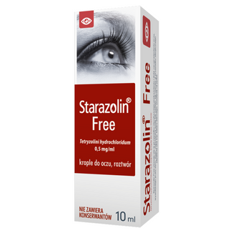 Starazolin Free 0,5 mg/ml, krople do oczu, 10 ml - zdjęcie produktu
