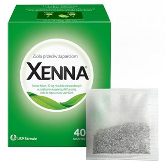 Xenna 30 mg, zioła przeciw zaparciom, 40 saszetek - zdjęcie produktu
