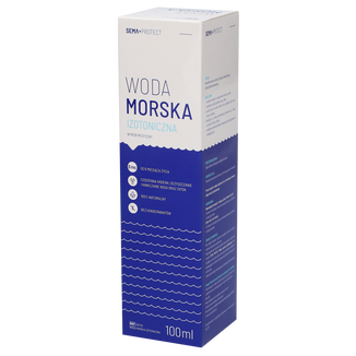 SEMA Protect, woda morska izotoniczna, spray do nosa, 100 ml USZKODZONE OPAKOWANIE - zdjęcie produktu