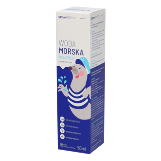 SEMA Protect, woda morska dla dzieci, spray do nosa, 50 ml USZKODZONE OPAKOWANIE - zdjęcie produktu