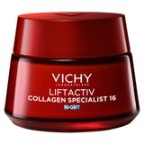 Vichy Liftactiv Collagen Specialist, przeciwzmarszczkowy krem z witaminą Cg i peptydami na noc, 50 ml - miniaturka zdjęcia produktu