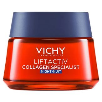 Vichy Liftactiv Collagen Specialist, krem przeciwstarzeniowy na noc, 50 ml - zdjęcie produktu