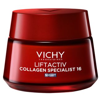 Vichy Liftactiv Collagen Specialist, przeciwzmarszczkowy krem z witaminą Cg i peptydami na noc, 50 ml - zdjęcie produktu