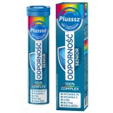 Plusssz 100% Odporność Senior Complex, smak mailna-dzika róża, 20 tabletek musujących - miniaturka zdjęcia produktu