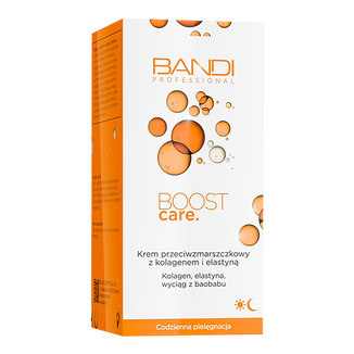 Bandi Boost Care, krem przeciwzmarszczkowy z kolagenem i elastyną, 50 ml  - zdjęcie produktu