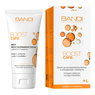Bandi Boost Care, krem przeciwzmarszczkowy z kolagenem i elastyną, 50 ml  - zdjęcie produktu