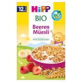 HiPP Musli, truskawki-maliny, BIO, bez dodatku cukru, od 12 miesiąca, 200 g - miniaturka zdjęcia produktu