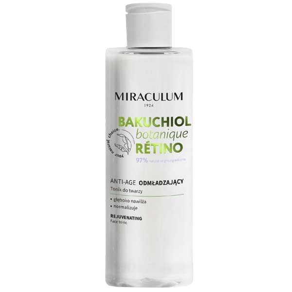 Miraculum Miraculum Bakuchiol Botanique Retino, odmładzający tonik do twarzy, anti-age, 200 ml