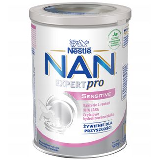 Nestle NAN Expert Pro Sensitive, mleko początkowe dla niemowląt od urodzenia, 400 g - zdjęcie produktu