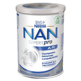 Nestle NAN Expertpro AR, dla niemowląt z tendencją do ulewań, od urodzenia, 400 g KRÓTKA DATA - zdjęcie produktu
