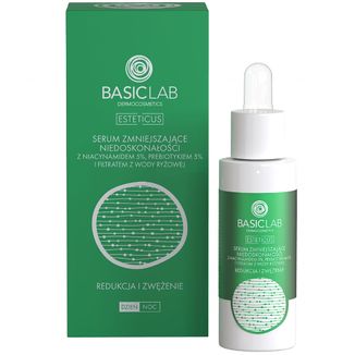 BasicLab Esteticus, serum zmniejszające niedoskonałości z niacynamidem 5%, redukcja i zwężenie, 30 ml - zdjęcie produktu