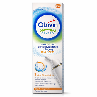 Otrivin Oddychaj Czysto, aerozol do nosa dla dzieci od 2 tygodnia, 100 ml KRÓTKA DATA Otrivin Oddychaj Czysto, aerozol do nosa dla dzieci od 2 tygodnia, 100 ml KRÓTKA DATA - zdjęcie produktu