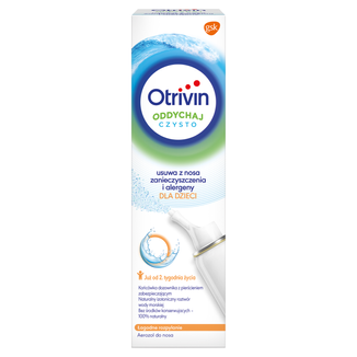 Otrivin Oddychaj Czysto, aerozol do nosa dla dzieci od 2 tygodnia, 100 ml - zdjęcie produktu