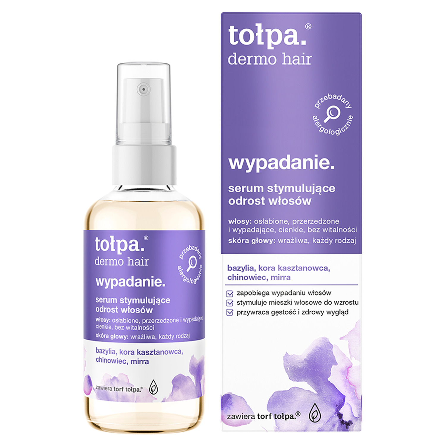 Tołpa Tołpa Dermo Hair Wypadanie, serum stymulujące odrost włosów, 100 ml — Inhaltsstoffe und Bewertung