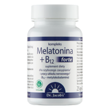 Dr. Jacob's Melatonina + B12 Kompleks Forte, 90 tabletek - miniaturka zdjęcia produktu