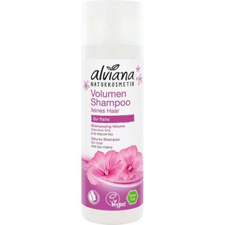Alviana, ekologiczny szampon zwiększający objętość włosów, z malwą BIO, 200 ml  - zdjęcie produktu