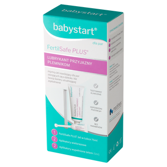 Babystart Fertilsafe Plus, intymny żel nawilżający dla par starających się o dziecko, 75 ml + aplikator, 2 x 5 ml - zdjęcie produktu