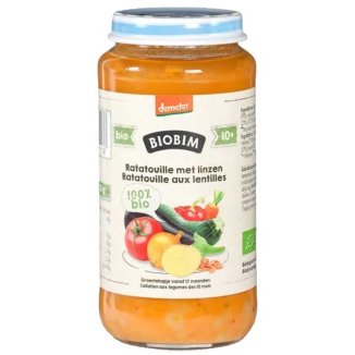 Biobim Obiadek warzywny ekologiczny Bio, ratatouille, po 10 miesiącu, 250 g - zdjęcie produktu