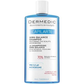 Dermedic Capilarte, szampon przywracający równowagę do włosów przetłuszczających się, 300 ml - zdjęcie produktu