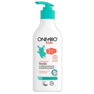 OnlyBio Kids, nawilżające mydło o właściwościach antybakteryjnych dla dzieci od 3 lat, 300 ml - zdjęcie produktu