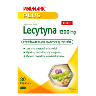 Walmark Plus Lecytyna 1200 mg Forte, 80 kapsułek Walmark Plus Lecytyna 1200 mg Forte, 80 kapsułek - zdjęcie produktu