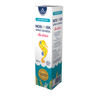 Nosonek, izotoniczny spray do nosa dla dzieci od 1 dnia życia, 120 ml USZKODZONE OPAKOWANIE - zdjęcie produktu
