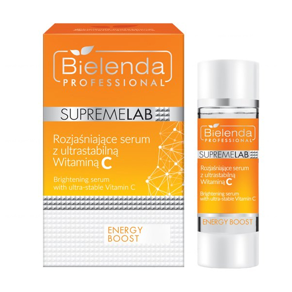 Nieznana Bielenda Professional SupremeLAB Energy Boost, serum do twarzy rozjaśniające skórę z witaminą C, 15 ml
