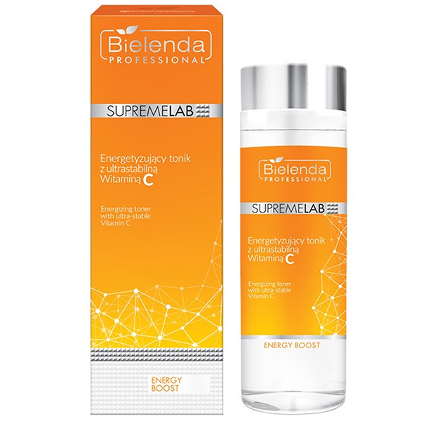 Nieznana Bielenda Professional SupremeLAB Energy Boost, tonik energetyzujący do twarzy z witaminą C, 200 ml