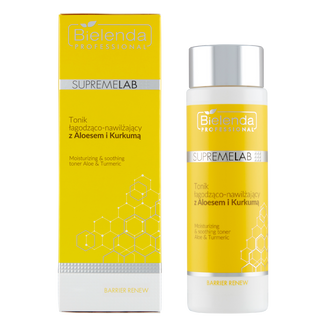 Bielenda Professional SupremeLAB Barrier Renew, tonik łagodząco-nawilżający do twarzy, z aloesem i kurkumą, 200 ml USZKODZONE OPAKOWANIE - zdjęcie produktu