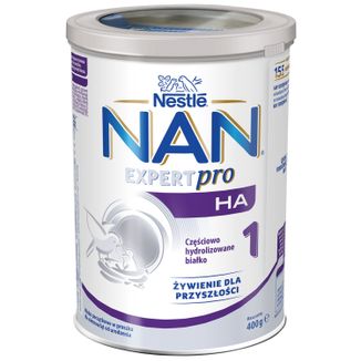 Nestle NAN Expertpro HA 1, hypoalergiczne mleko początkowe dla niemowląt od urodzenia, 400 g - zdjęcie produktu
