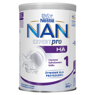 Nestle NAN Expertpro HA 1, hypoalergiczne mleko początkowe dla niemowląt od urodzenia, 400 g - zdjęcie produktu