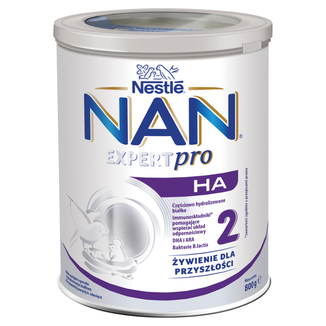 Nestle NAN Expertpro HA 2, mleko następne dla niemowląt po 6 miesiącu, 800 g - zdjęcie produktu