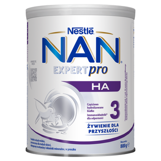 Nestle NAN Expertpro HA 3, mleko modyfikowane dla dzieci po 1 roku, 800 g USZKODZONE OPAKOWANIE - zdjęcie produktu
