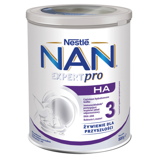 Nestle NAN Expertpro HA 3, mleko modyfikowane dla dzieci po 1 roku, 800 g - zdjęcie produktu