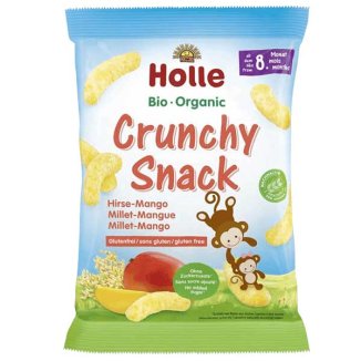 Holle Chrupki jaglane mango Bio, od 8 miesiąca, 25 g KRÓTKA DATA - zdjęcie produktu