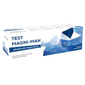 Diather Test Magni-Man, domowy test do oznaczania stężenia plemników, płodność mężczyzn, 2 sztuki - zdjęcie produktu